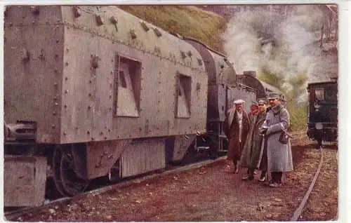 55266 Ak Österreichisch Ungarischer Panzerzug in den Karpaten 1915
