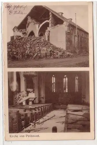 55251 Mehrbild Ak Kirche von Petitmont Frankreich France 1915