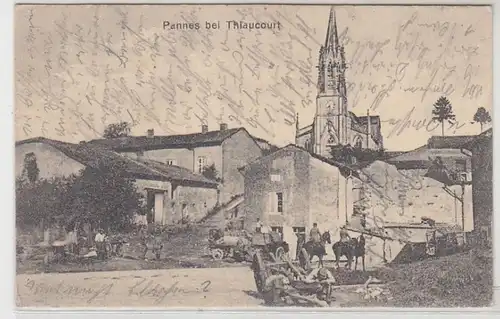 55216 Feldpost Ak Pannes bei Thiaucourt Frankreich 1. Weltkrieg 1915