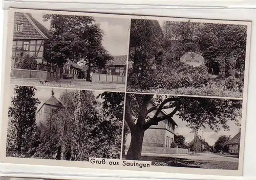 55201 Mehrbild Ak Gruß aus Sauingen Gastwirtschaft 1941