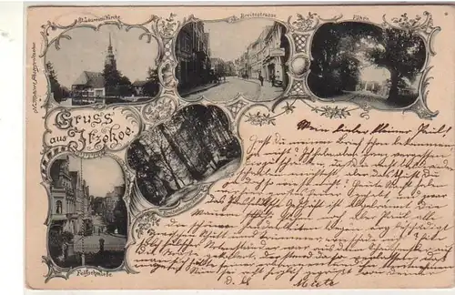 55197 Mehrbild Ak Gruß aus Itzehoe Feldschmiede usw. 1897