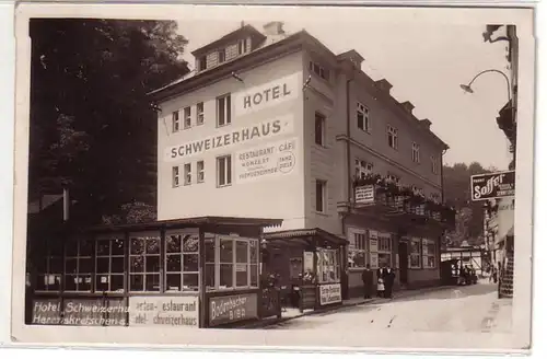 55164 Ak Herrnskretschen Hotel Schweizerhaus 1944