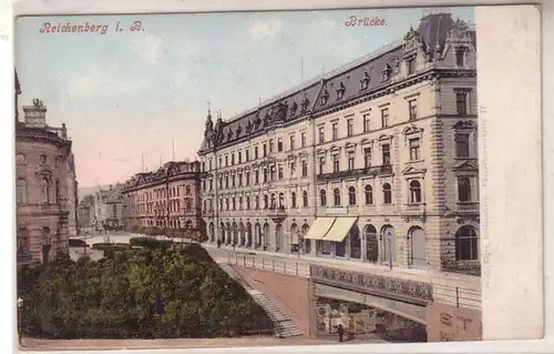 55160 Ak Reichenberg en Bohême pont vers 1900