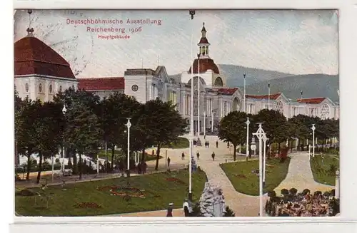 55154 Ak Deutschböhmische Ausstellung Reichenberg 1906 Hauptgebäude