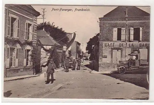 55137 Poste de terrain Ak Pont Faverger France Destructions 1ère Guerre mondiale 1916