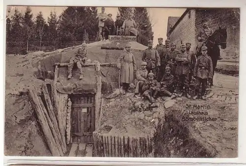 55123 Ak St. Martint Frankreich Landhaus Bombensicher 1. Weltkrieg 1915