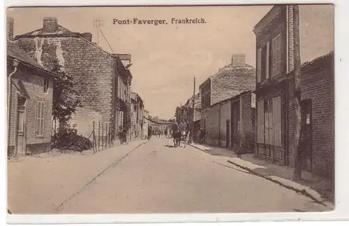 55118 Feldpost Ak Pont Faverger France France Vue sur la route 1916