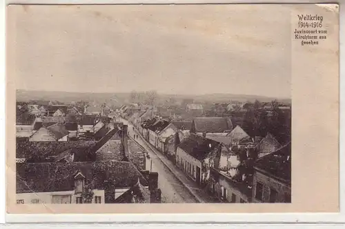 55113 Ak Juvincourt France vue du clocher 1916