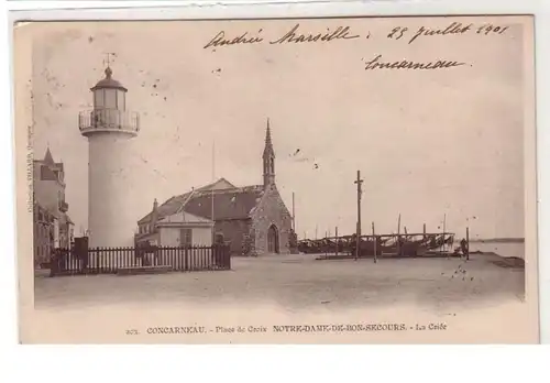 55110 Ak Concarneau Place de Croix Notre Dame de bon Secours 1901