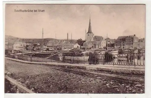 55106 Feldpost Ak Pont de navigation à Givet France France 1915