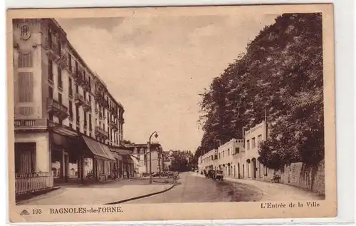 55101 Ak Bagnoles de Porne France France l'Entrée de la Ville vers 1920