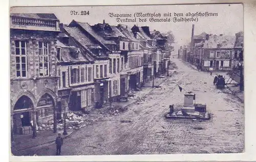55099 Feldpost Ak Bapaume Marché France Destruction 1ère Guerre mondiale 1917