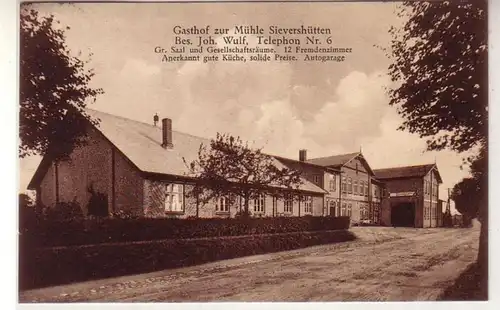 55094 Ak Sievershütten Gasthof zu Mühle 1928