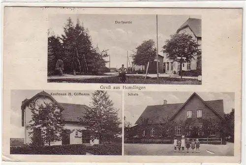 55093 Mehrbild Ak Gruß aus Hemdingen Schule usw. 1930