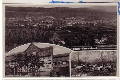 55090 Multi-image Ak Nieste (Cassel Land) Gastwirtschaft vers 1940