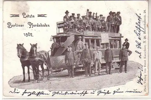 55084 Ak Dernier train de Berlin 1902