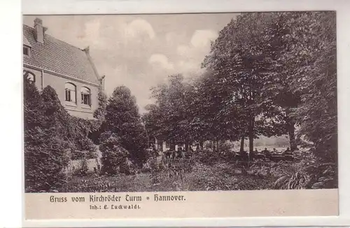 55062 Ak Salutation de la tour de l'église de Hanovre vers 1900