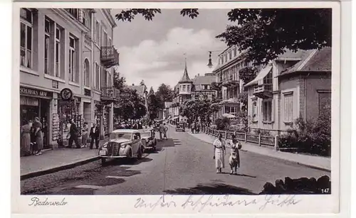 55059 Ak Badenweiler Vue sur la route avec trafic 1941