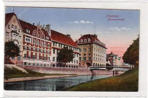 55055 Ak Pforzheim Bissingerstrasse um 1910