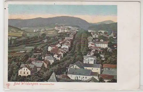 55039 Ak Bad Wildungen Brunnenallee vers 1900