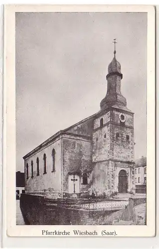 55031 Ak Eglise paroissiale de Wiesbach (Saar) vers 1930