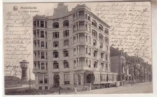 55028 Feldpost Ak Middelkerke l 'Hotel Excelsior vers 1915