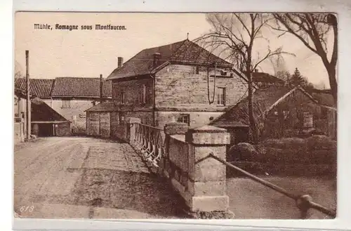 55022 Poste de terrain Ak Mühle Romagne sous Montfaucon France France 1917