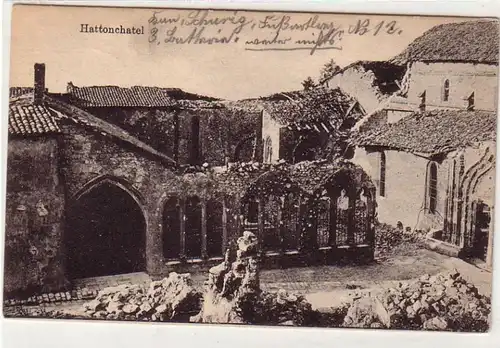 55009 Feldpost Ak Hattonchatel in Lothringen Zerstörungen im 1. Weltkrieg 1916