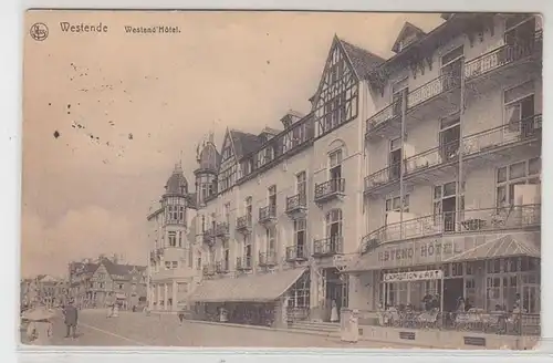 55000 Feldpost Ak Westende Belgien Westend Hotel 1917