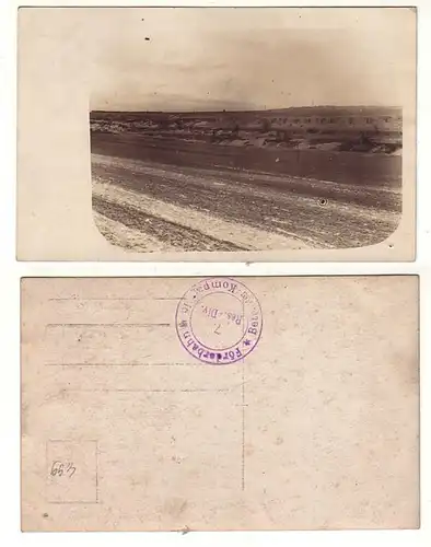 54957 Foto Ak mit Stempel Förderbahn Betriebskompagnie 1. Weltkrieg um 1915