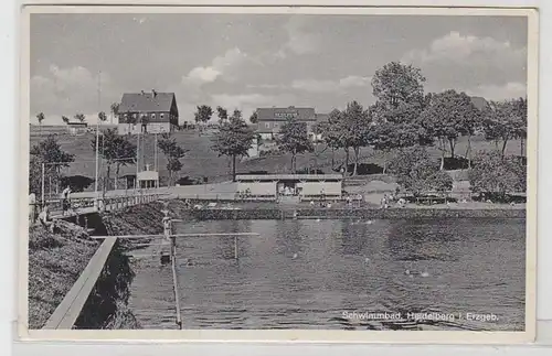 54953 Ak Heidelberg im Erzgebirge Schwimmbad 1934