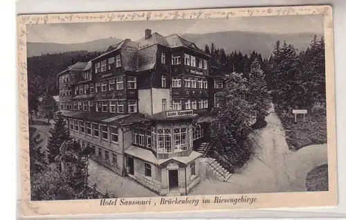 54936 Ak Brückenberg dans le massif des Géants Hotel Sanssouci 1928