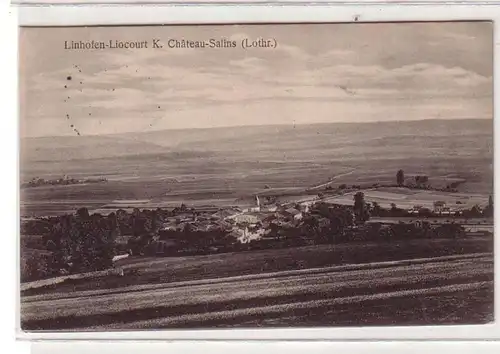 54909 Feldpost Ak Linhofen Liocourt K. Chateau Salins en Lorraine 1917
