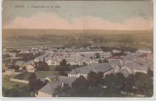 54888 Feldpost Ak Givet Panorama de la Ville 1ère Guerre mondiale vers 1915