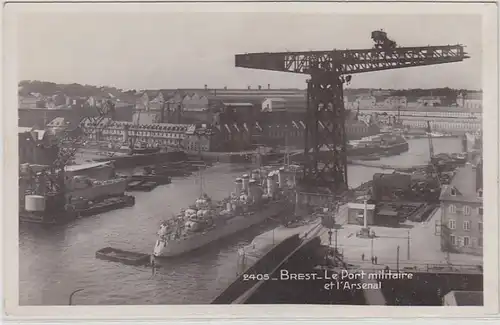 54886 Ak Brest le Port Militaire et l'Arsenal um 1930