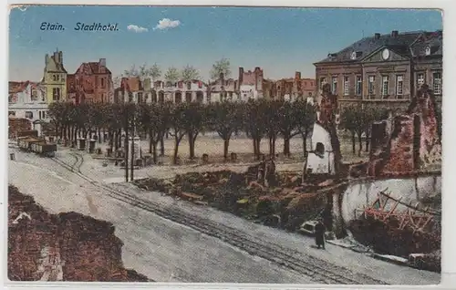 54874 Ak Etain in Lothringen Stadthotel 1917