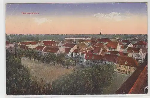 54805 Feldpost Ak Germersheim Vue totale 1918