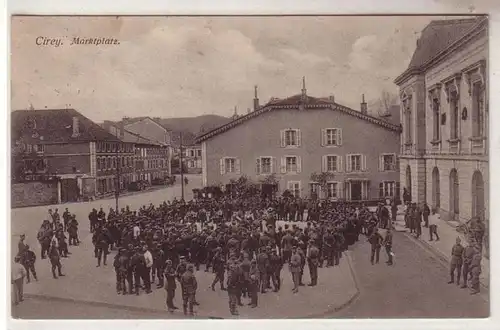 54777 Feldpost Ak Cirey Marktplatz Frankreich France 1. Weltkrieg 1916