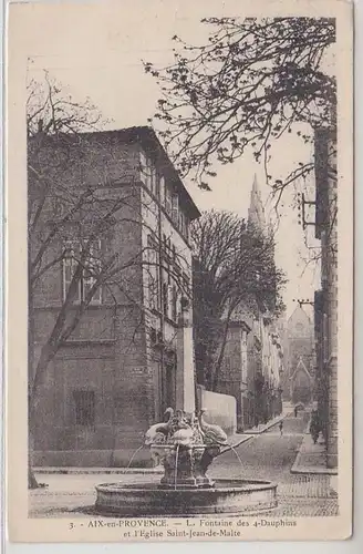 54762 Ak Aix en Provence Fontaine des 4 Dauphins vers 1910