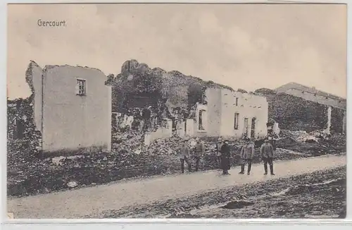 54754 Feldpost Ak Gercourt en Lorraine Destructions dans la 1ère guerre mondiale 1915