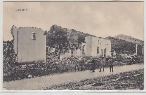 54754 Feldpost Ak Gercourt in Lothringen Zerstörungen im 1. Weltkrieg 1915