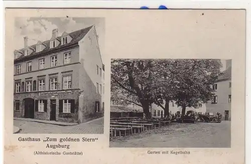 54752 Ak Augsburg Gasthaus "Zum goldnen Stern" 1926