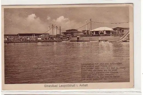 54724 Ak Strandbad Leopoldshall in Anhalt 1930