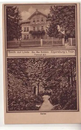 54713 Ak Elgersburg in Thüringen Gasthof zur Linde um 1930