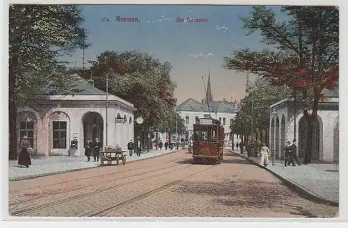 54706 Ak Bremen am Doventor avec tramway vers 1910