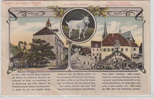 54703 Ak Hôtel de ville de Lambrecht et Deidesheim 1910