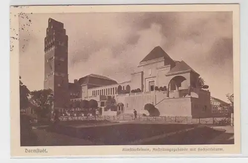 54694 Ak Darmstadt Künstlerkolonie Ausstellungsgebäude mit Hochzeitsturm 1926