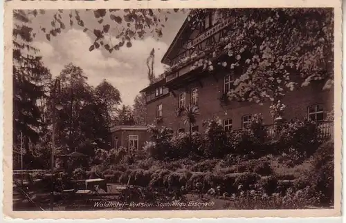 54667 Ak Eisenach Waldhotel Pension Sophienau um 1950