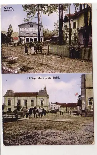 54659 Feldpost Ak Cirey France Gare et marché 1916