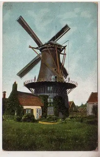 54652 Ak Wassenaar Pays-Bas Windmühle Molen "Vindlust" vers 1915